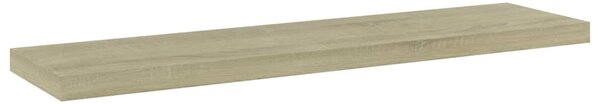 4 db sonoma tölgy színű szerelt fa könyvespolc 40 x 10 x 1,5 cm