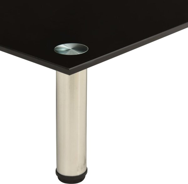 322761 TV Stand Black 60x35x17 cm Tempered Glass