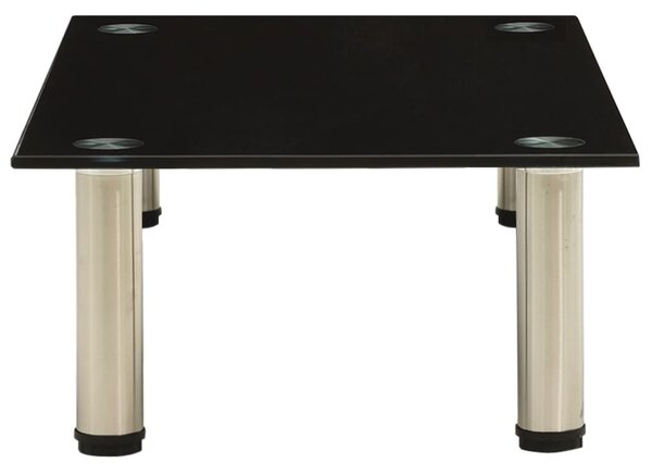 322761 TV Stand Black 60x35x17 cm Tempered Glass
