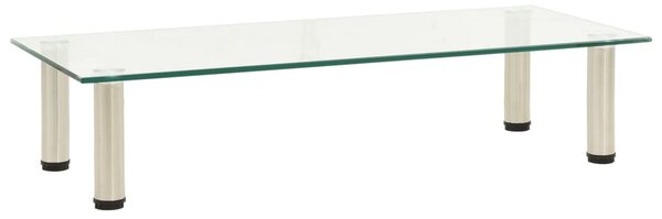 Átlátszó edzett üveg TV-állvány 80 x 35 x 17 cm