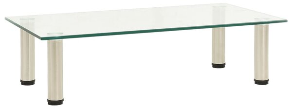 Átlátszó edzett üveg TV-állvány 60 x 35 x 17 cm