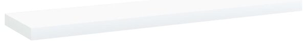 4 db fehér szerelt fa könyvespolc 40 x 10 x 1,5 cm