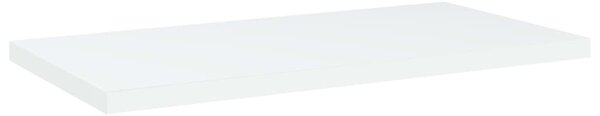 4 db fehér szerelt fa könyvespolc 40 x 20 x 1,5 cm