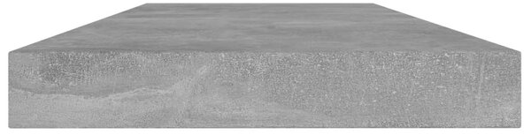4 db betonszürke szerelt fa könyvespolc 40 x 10 x 1,5 cm
