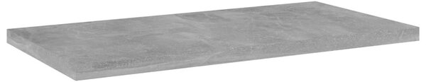4 db betonszürke szerelt fa könyvespolc 40 x 20 x 1,5 cm