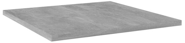 4 db betonszürke szerelt fa könyvespolc 40 x 40 x 1,5 cm