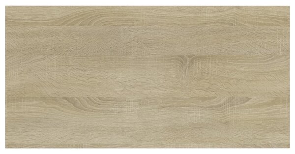 4 db sonoma tölgy színű szerelt fa könyvespolc 40 x 20 x 1,5 cm