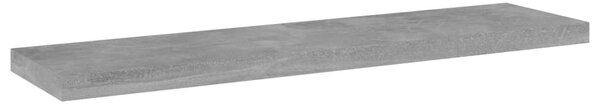 4 db betonszürke szerelt fa könyvespolc 40 x 10 x 1,5 cm