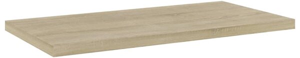 4 db sonoma tölgy színű szerelt fa könyvespolc 40 x 20 x 1,5 cm