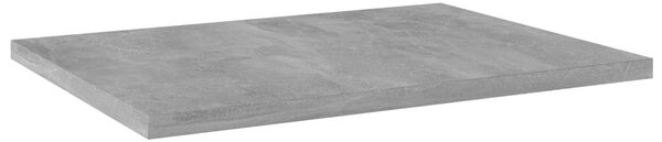 4 db betonszürke szerelt fa könyvespolc 40 x 30 x 1,5 cm