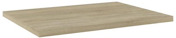 8 db sonoma-tölgy színű forgácslap könyvespolc 40 x 30 x 1,5 cm