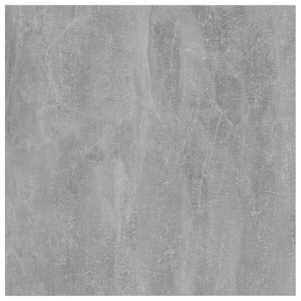 8 db betonszürke szerelt fa könyvespolc 40 x 40 x 1,5 cm
