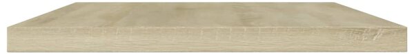 4 db sonoma-tölgy színű forgácslap könyvespolc 60 x 10 x 1,5 cm