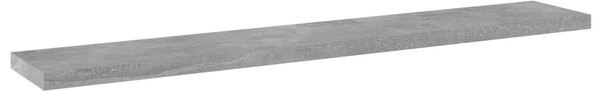 4 db betonszürke szerelt fa könyvespolc 60 x 10 x 1,5 cm