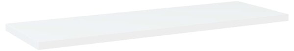 4 db fehér szerelt fa könyvespolc 60 x 20 x 1,5 cm