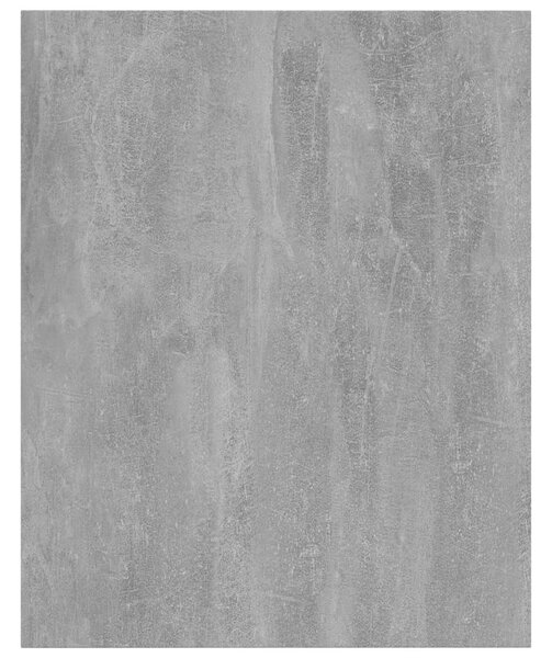 4 db betonszürke szerelt fa könyvespolc 40 x 50 x 1,5 cm