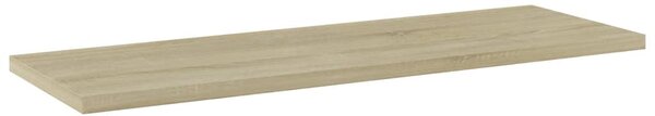 4 db sonoma-tölgy színű forgácslap könyvespolc 60 x 20 x 1,5 cm