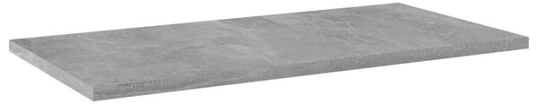4 db betonszürke forgácslap könyvespolc 60 x 30 x 1,5 cm