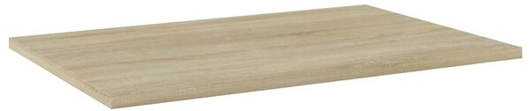 4 db sonoma tölgy színű szerelt fa könyvespolc 60 x 40 x 1,5 cm
