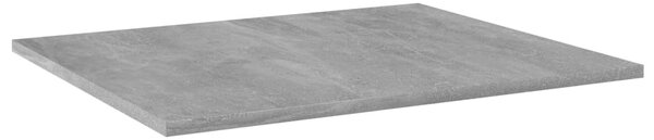 8 db betonszürke forgácslap könyvespolc 60 x 50 x 1,5 cm