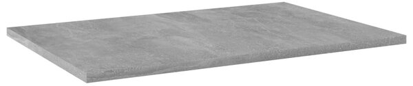 4 db betonszürke szerelt fa könyvespolc 60 x 40 x 1,5 cm