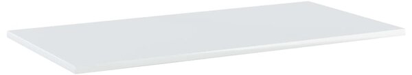 8 db magasfényű fehér forgácslap könyvespolc lap 80x40x1,5 cm