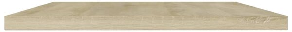 4 db sonoma tölgy színű szerelt fa könyvespolc 60 x 40 x 1,5 cm