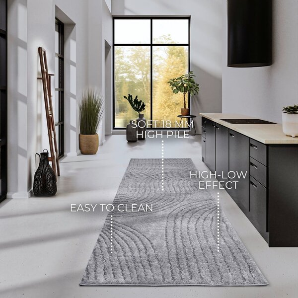 Szürke futószőnyeg 80x240 cm Pigment Light Grey – Elle Decoration