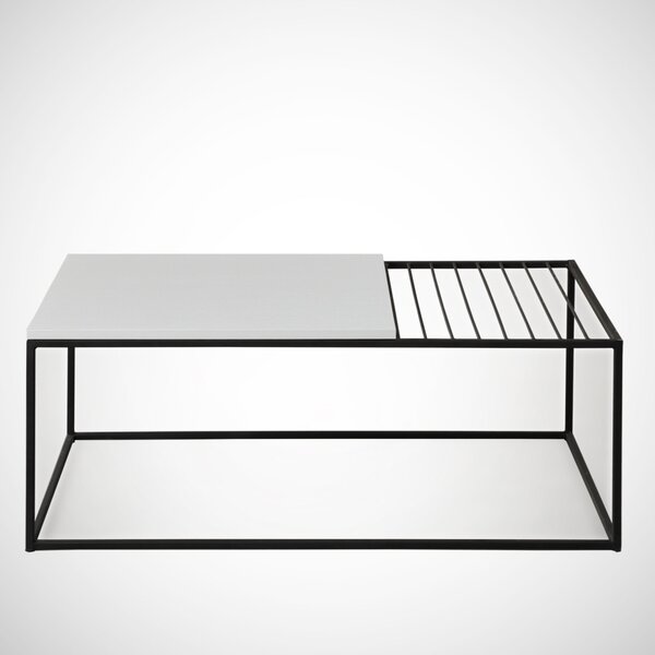 Zinus dohányzóasztal, fehér, 95 cm