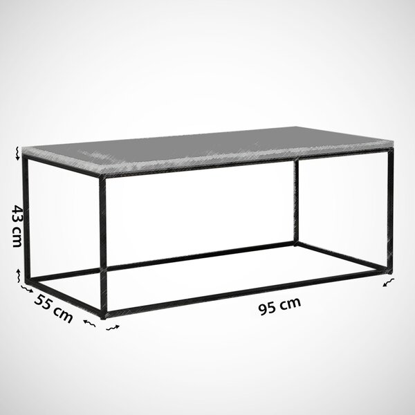 Cosco dohányzóasztal, dió, 95 cm