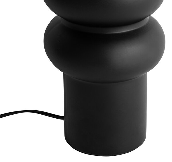 Design asztali lámpa fekete kerámia 17 cm árnyékoló nélkül - Alisia