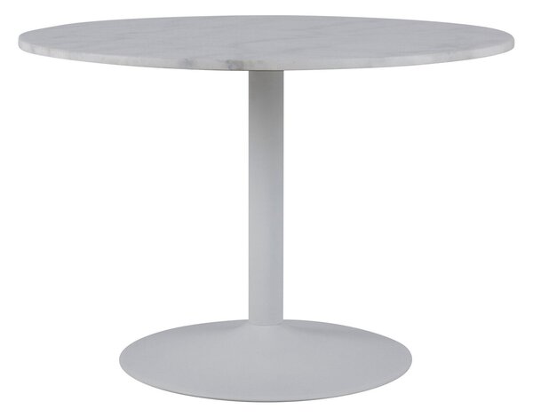 Asztal Oakland 262, Fehér márvány, 75cm, Márvány, Fém