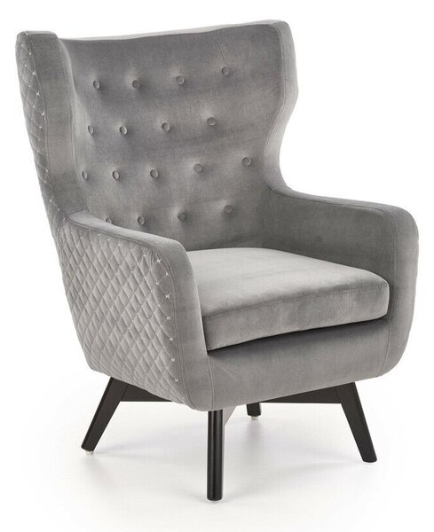 Fotel Houston 836, Kárpit, 103x75x83cm, Fekete, Szürke