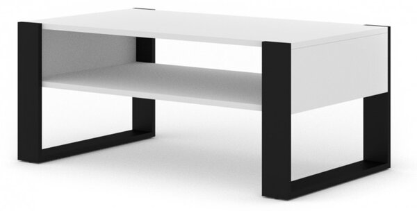 Dohányzóasztal 110x60 cm Fehér Matt NUKA F