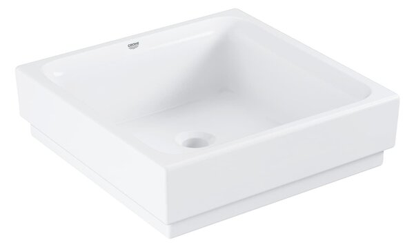 Mosdó lapra Grohe Cube Ceramic 40x40 cm fehér színben fényes felülettel csaptelep nyílás nélkül 3948200H