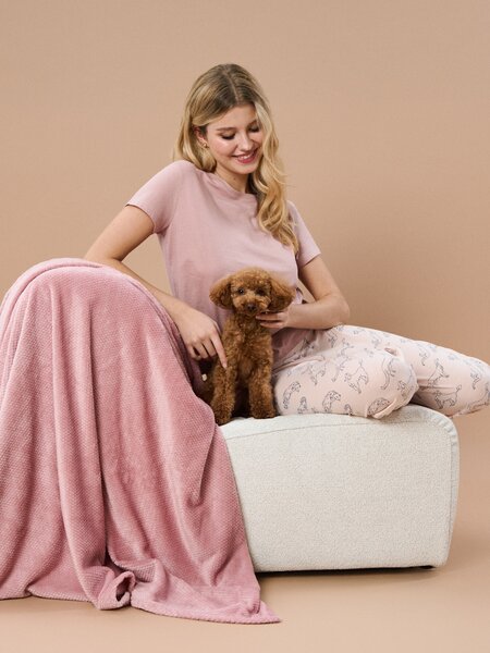 Sinsay - Sima takaró - pasztellpink