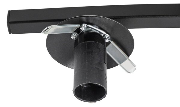EMIBIG LIGHTING Opus mennyezeti lámpa, 84 cm hosszú, füstszürke/fekete, 4 lámpás., dimmelhető, Fekete, Nappali / Étkező, fém, Modern