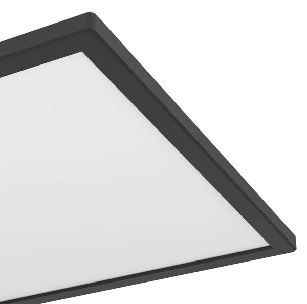 EGLO connect LED mennyezeti lámpa Rovito-Z, fekete, 39 x cm, dimmelhető, Fekete, Nappali / Étkező, Műanyag