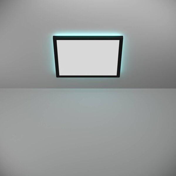 EGLO connect LED mennyezeti lámpa Rovito-Z, fekete, 39 x cm, dimmelhető, Fekete, Nappali / Étkező, Műanyag