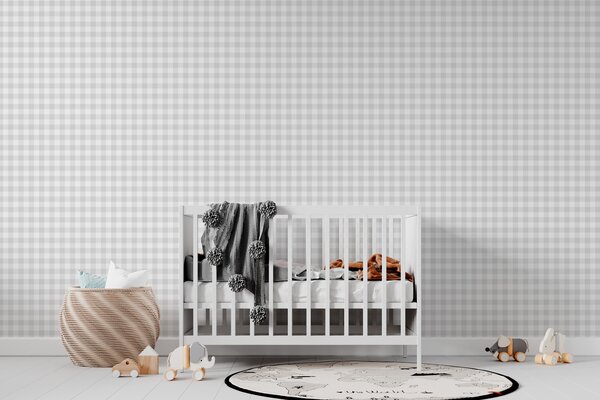 Fotótapéta Fehér és szürke kockás minta, Modern fotótapéta, Modern fotótapéta, w00375v4 - Muralas.hu