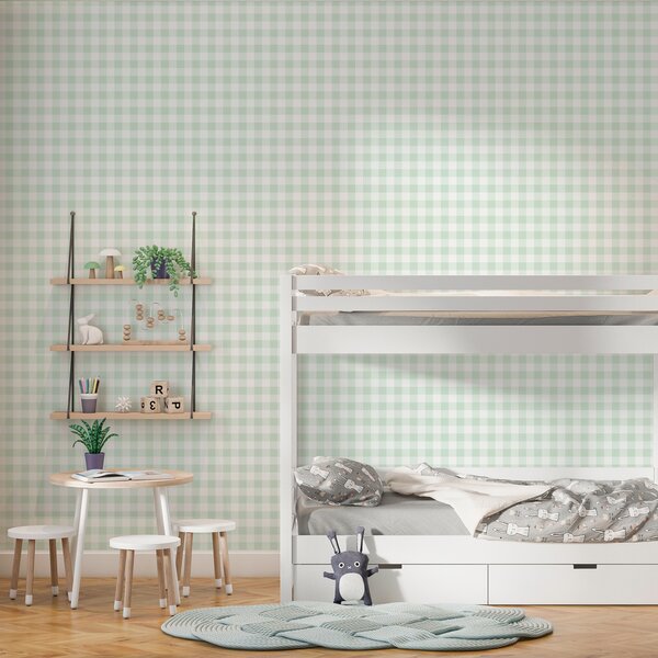 Fotótapéta Zöld-fehér kockás terítő, Modern fotótapéta, Modern fotótapéta, w00375 - Muralas.hu