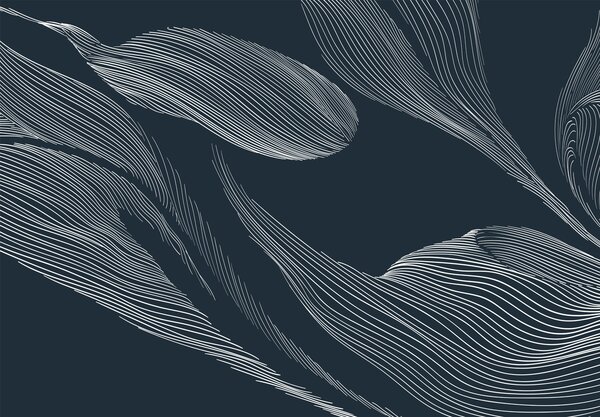 Fotótapéta Fehér vonalak kék háttéren, Modern fotótapéta, Modern fotótapéta, w01216 - Muralas.hu