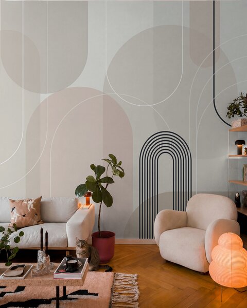 Fotótapéta Stílusos minimalista ívek, Fotótapéta absztrakt, w02826 : Uwalls.hu
