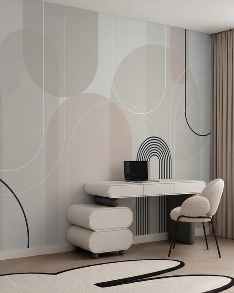 Fotótapéta Stílusos minimalista ívek, Fotótapéta absztrakt, w02826 : Uwalls.hu