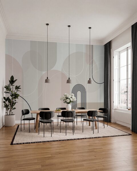 Fotótapéta Stílusos minimalista ívek, Fotótapéta absztrakt, w02826 : Uwalls.hu