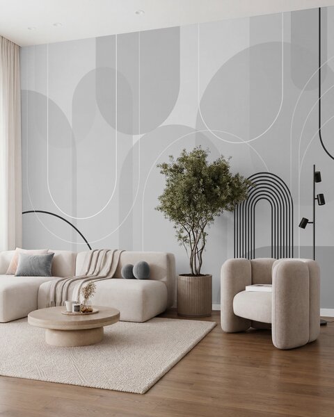 Fotótapéta Stílusos minimalista ívek, Fotótapéta absztrakt, w02826v1 : Uwalls.hu