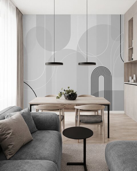 Fotótapéta Stílusos minimalista ívek, Fotótapéta absztrakt, w02826v1 : Uwalls.hu