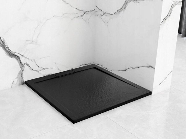 Rea Grand Black, négyzet alakú zuhanytálca 90x90x3,5 cm, REA-K4595