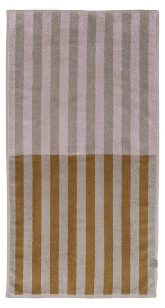 Barna-bézs organikus pamut törölköző 50x90 cm Disorder – Mette Ditmer Denmark