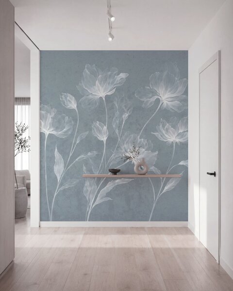 Fotótapéta Elegáns, légies virágok, áttetsző, réteges szirmokkal, hosszú, finom száron, Fotótapéta virágok és növények, w05579v2 : Uwalls.hu